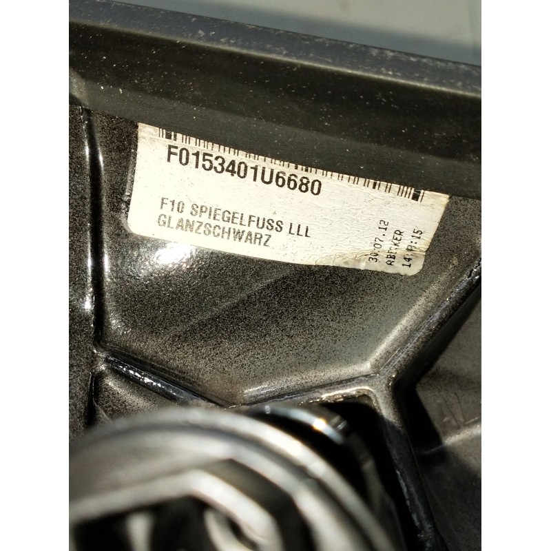 Recambio de retrovisor izquierdo para bmw serie 5 lim. (f10) 525d xdrive referencia OEM IAM f0153401u6680 ELECTRICO 