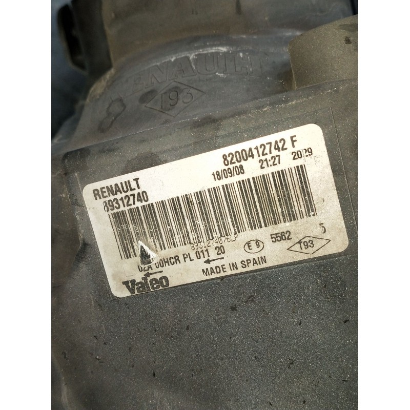Recambio de faro derecho para renault megane ii station wagon (km0/1_) 1.5 dci (km1f) referencia OEM IAM 893127408200412742F  