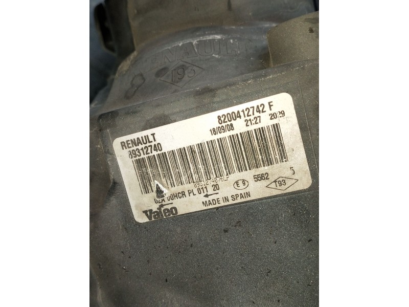 Recambio de faro derecho para renault megane ii station wagon (km0/1_) 1.5 dci (km1f) referencia OEM IAM 893127408200412742F  