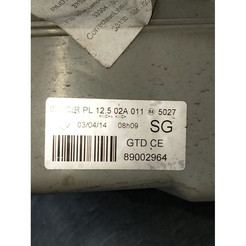 Recambio de faro izquierdo para honda civic vi hatchback (ej, ek) 1.5 i (ek3) referencia OEM IAM 89002964  