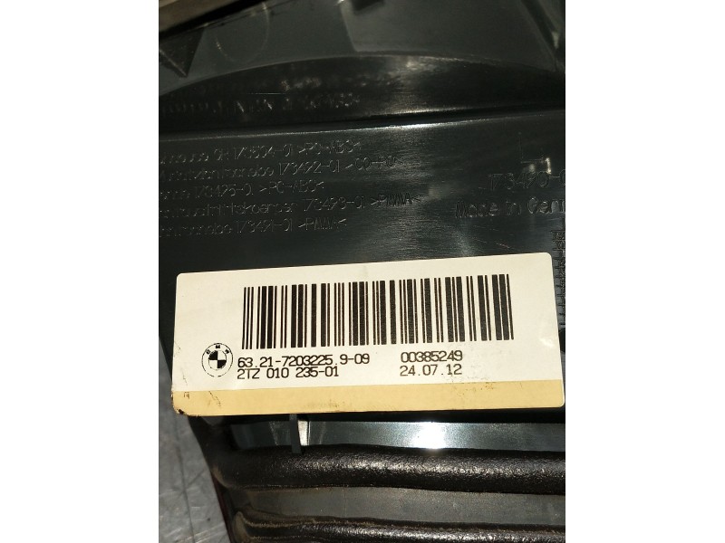 Recambio de piloto trasero izquierdo interior para bmw serie 5 lim. (f10) 525d xdrive referencia OEM IAM 632172032259092zt010235