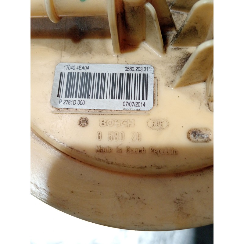 Recambio de bomba combustible para nissan qashqai ii (j11, j11_) 1.5 dci referencia OEM IAM 170404EA0A P2781D000 058020