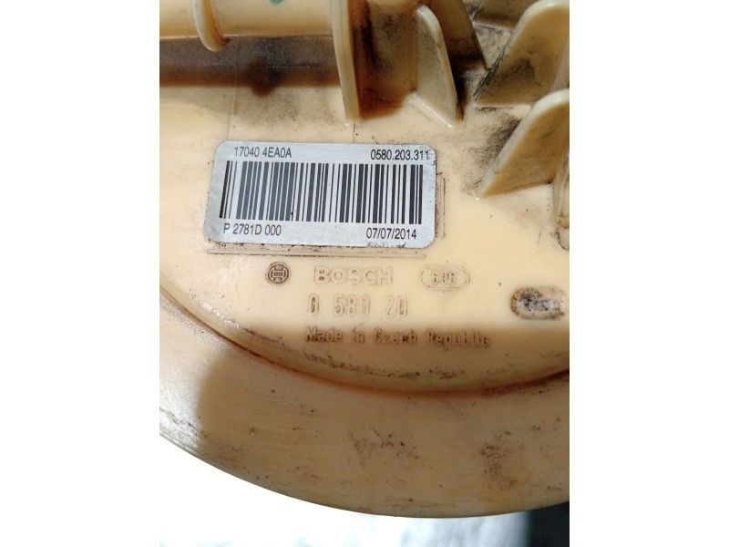 Recambio de bomba combustible para nissan qashqai ii (j11, j11_) 1.5 dci referencia OEM IAM 170404EA0A P2781D000 058020