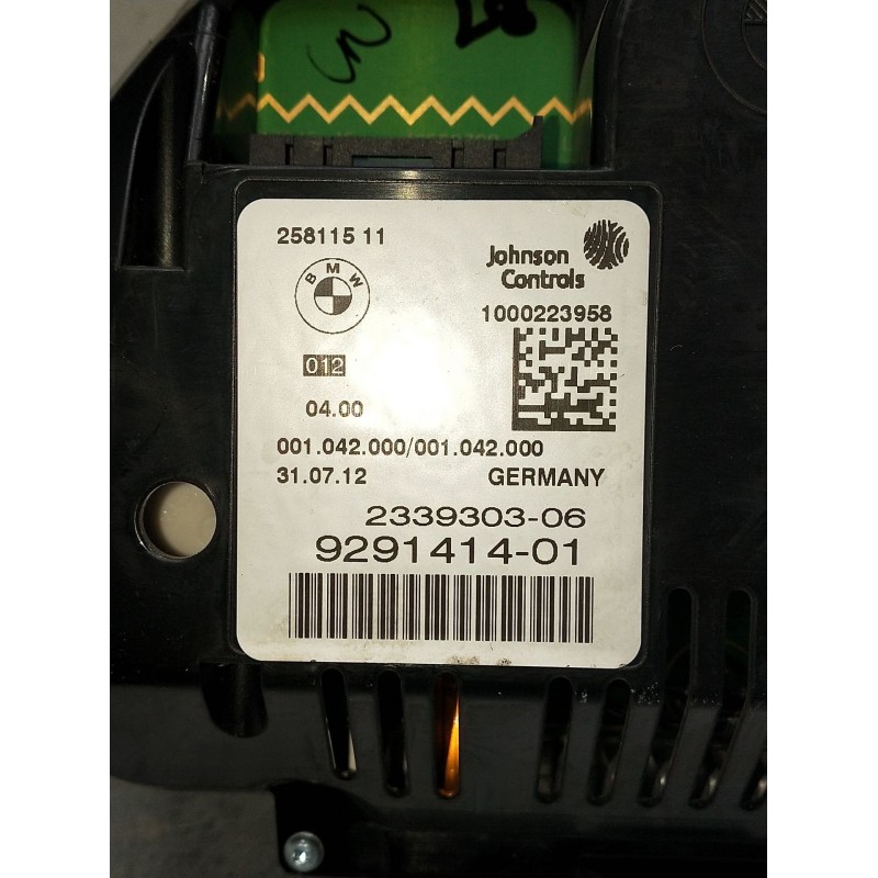 Recambio de cuadro instrumentos para bmw serie 5 lim. (f10) 525d xdrive referencia OEM IAM 929141401233930306  