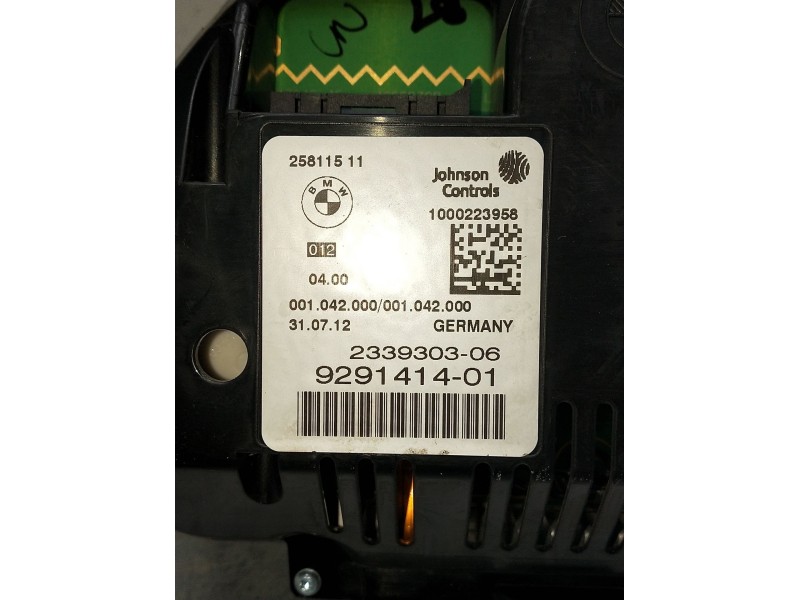 Recambio de cuadro instrumentos para bmw serie 5 lim. (f10) 525d xdrive referencia OEM IAM 929141401233930306  