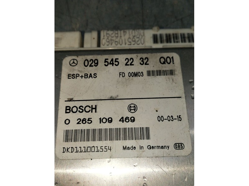 Recambio de centralita abs para mercedes-benz clase e (w210) berlina diesel 270 cdi (210.016) referencia OEM IAM   