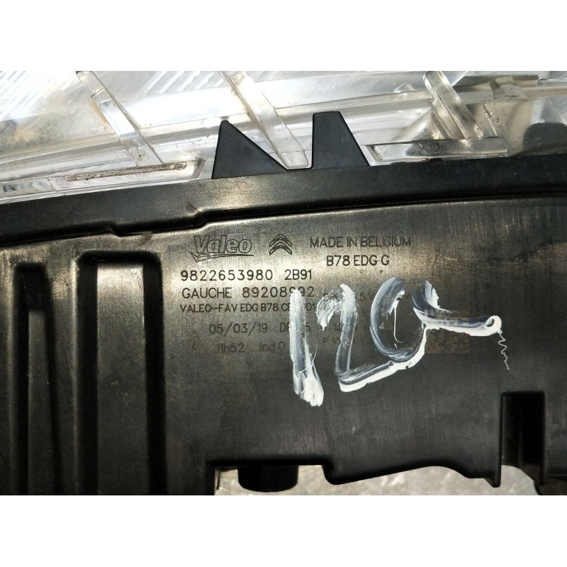 Recambio de piloto delantero izquierdo para citroën c4 spacetourer 1.2 referencia OEM IAM 9822653980  