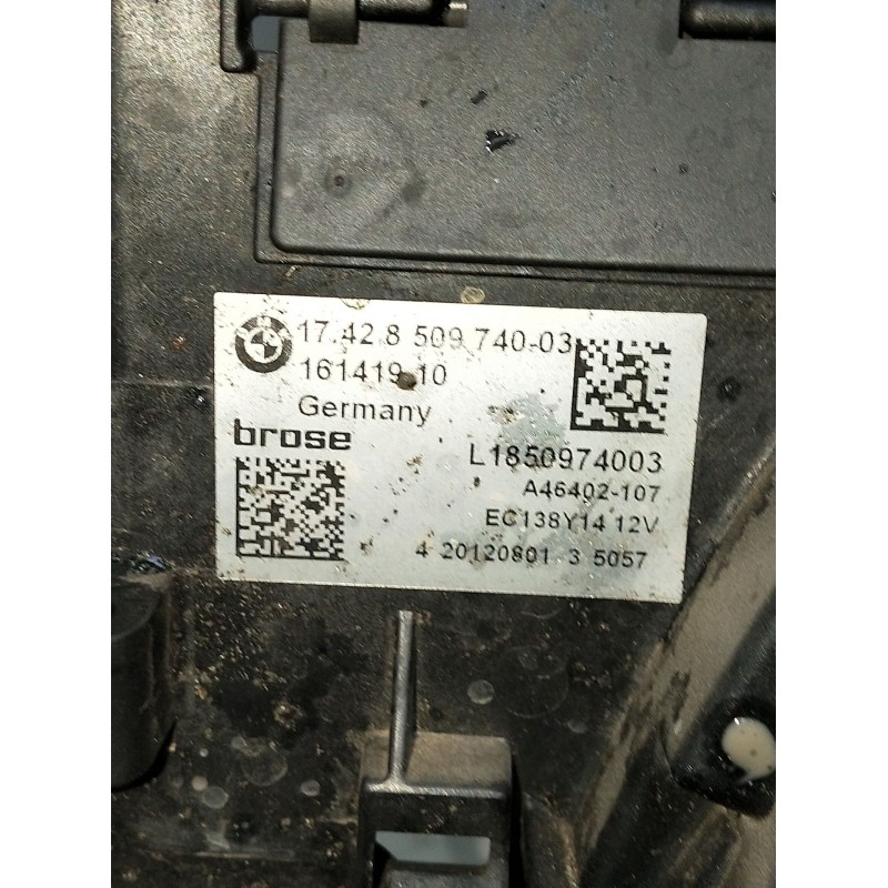 Recambio de electroventilador para bmw serie 5 lim. (f10) 525d xdrive referencia OEM IAM 174285097400316141910  