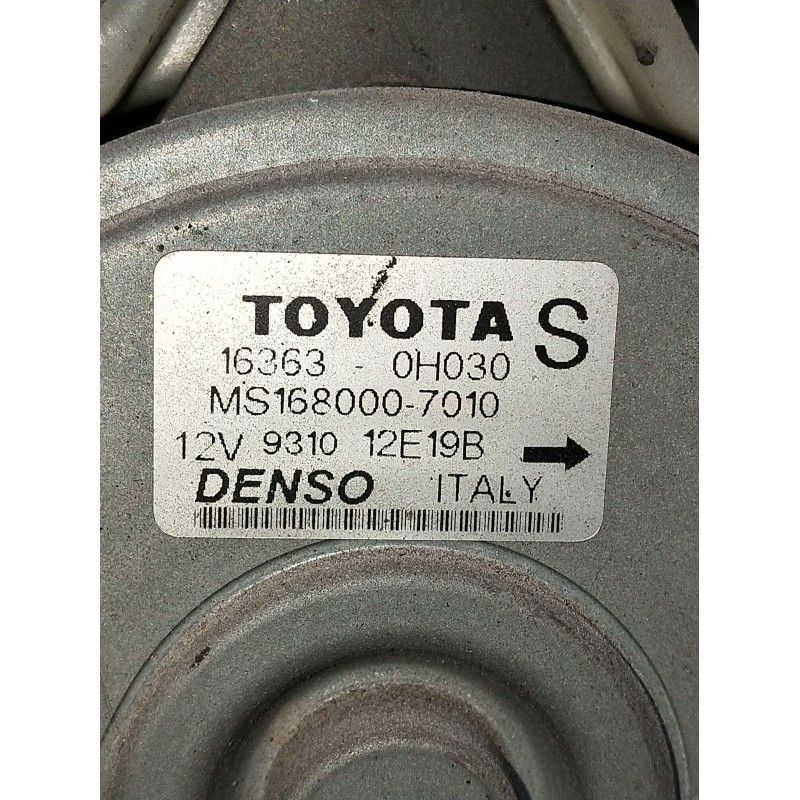 Recambio de electroventilador para toyota avensis berlina (t25) 1.8 sol sedán (4-ptas.) referencia OEM IAM 16363OHO30MS168000701