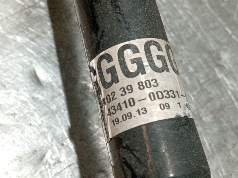 Recambio de transmision delantera derecha para toyota yaris live referencia OEM IAM 434100D331  