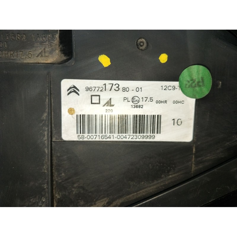 Recambio de faro izquierdo para citroën c4 spacetourer 1.2 referencia OEM IAM 967721738001  