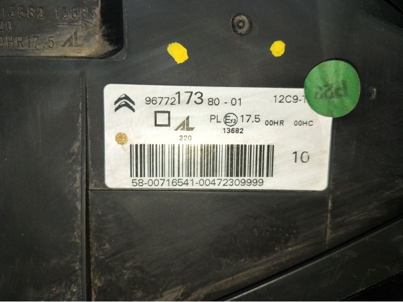 Recambio de faro izquierdo para citroën c4 spacetourer 1.2 referencia OEM IAM 967721738001  