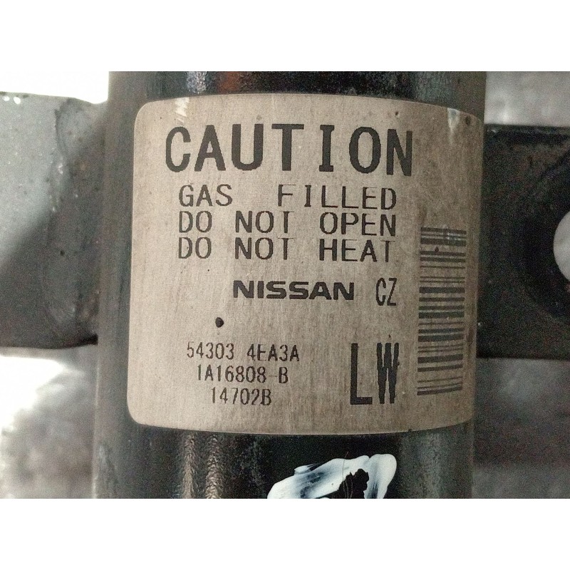 Recambio de amortiguador delantero izquierdo para nissan qashqai ii (j11, j11_) 1.5 dci referencia OEM IAM 543034EA3A 1A16808B 