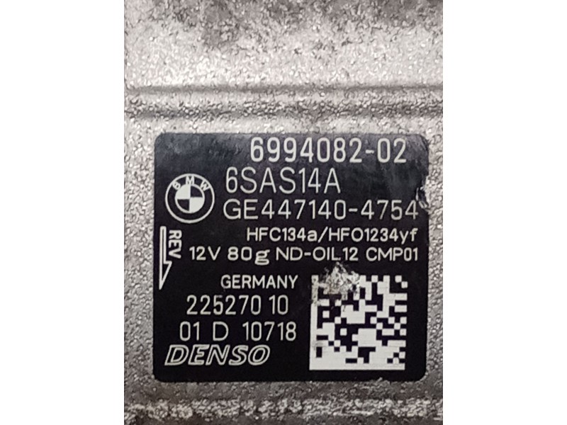Recambio de compresor aire acondicionado para bmw serie x3 (g01) referencia OEM IAM GE4471404754  