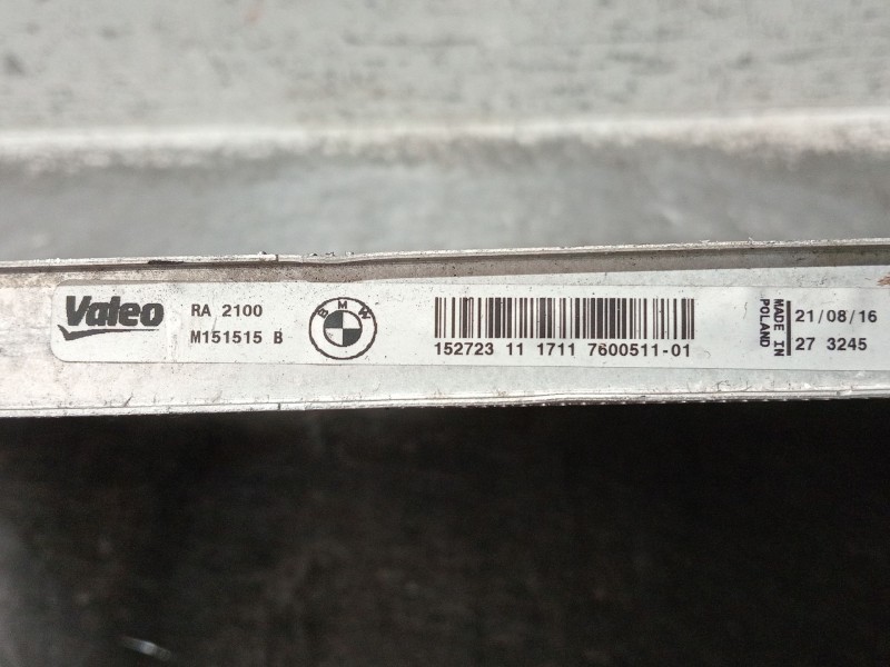 Recambio de radiador agua para bmw serie 3 lim. (f30) referencia OEM IAM 152723111711 M151515 