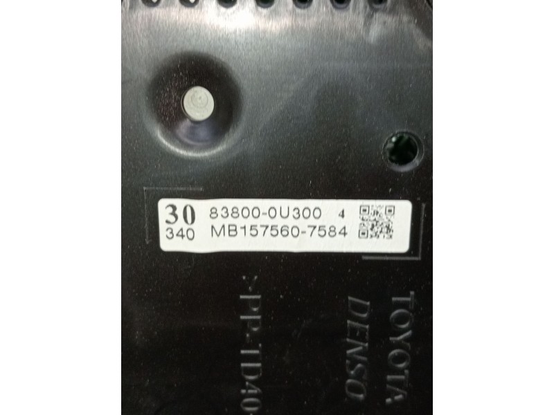 Recambio de cuadro instrumentos para toyota yaris active referencia OEM IAM 838000u300 mb1575607584  