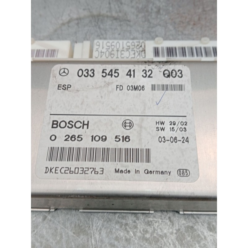 Recambio de centralita abs para mercedes-benz clase e (w211) berlina referencia OEM IAM 0265109516 0335454132  