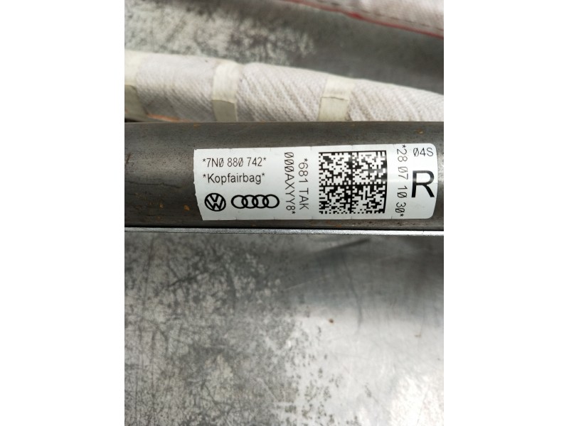Recambio de airbag cortina delantero derecho para seat alhambra (710, 711) 2.0 tdi referencia OEM IAM 7N0880742  