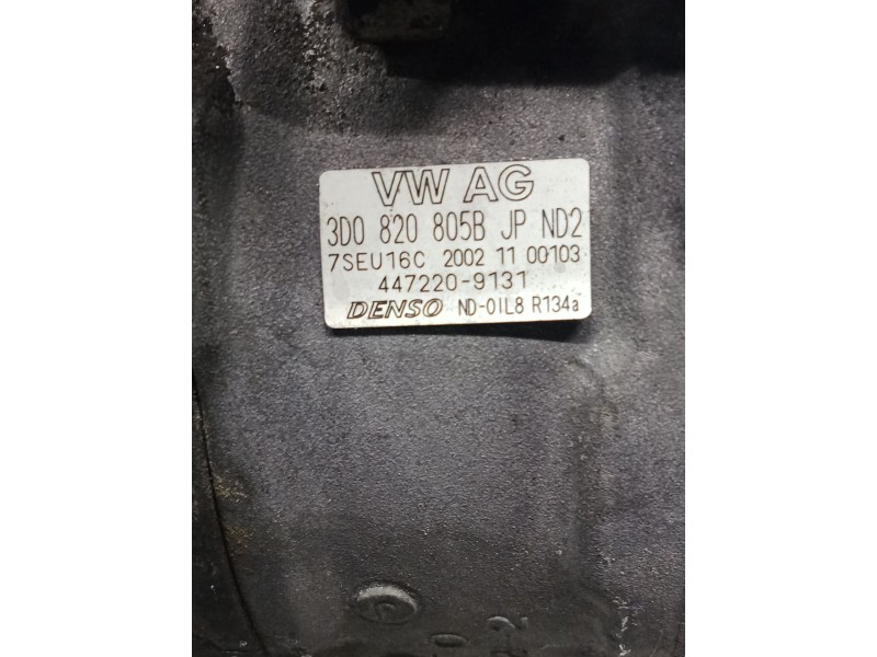 Recambio de compresor aire acondicionado para volkswagen touareg (7la) referencia OEM IAM 7SEU16C20021100103  