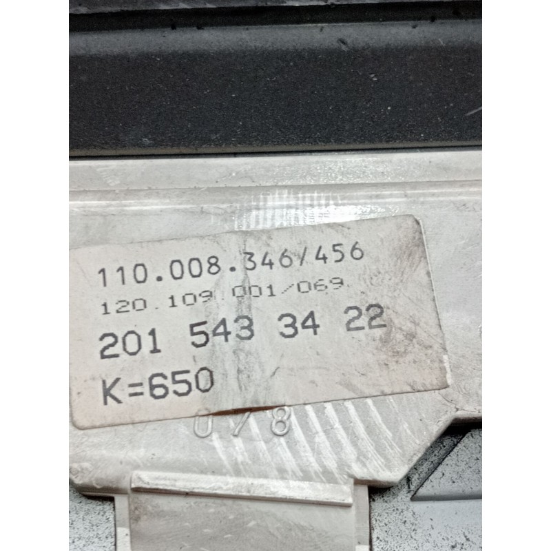 Recambio de cuadro instrumentos para mercedes-benz clase c (w201) berlina referencia OEM IAM 2015433422 110008346 120109001  