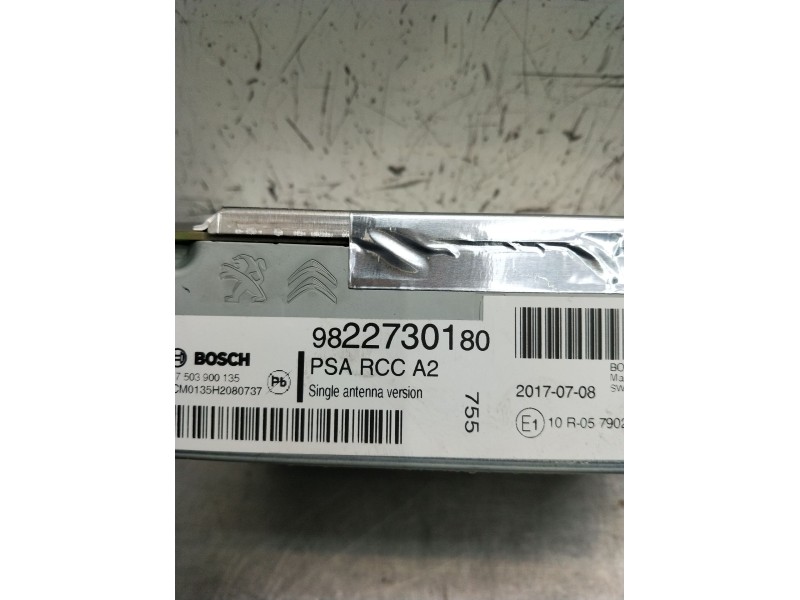 Recambio de sistema audio / radio cd para peugeot 208 referencia OEM IAM 9822730180 7503900135 