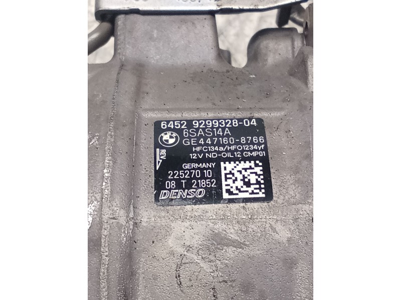 Recambio de compresor aire acondicionado para bmw serie 3 lim. (f30) referencia OEM IAM 6SAS14A  