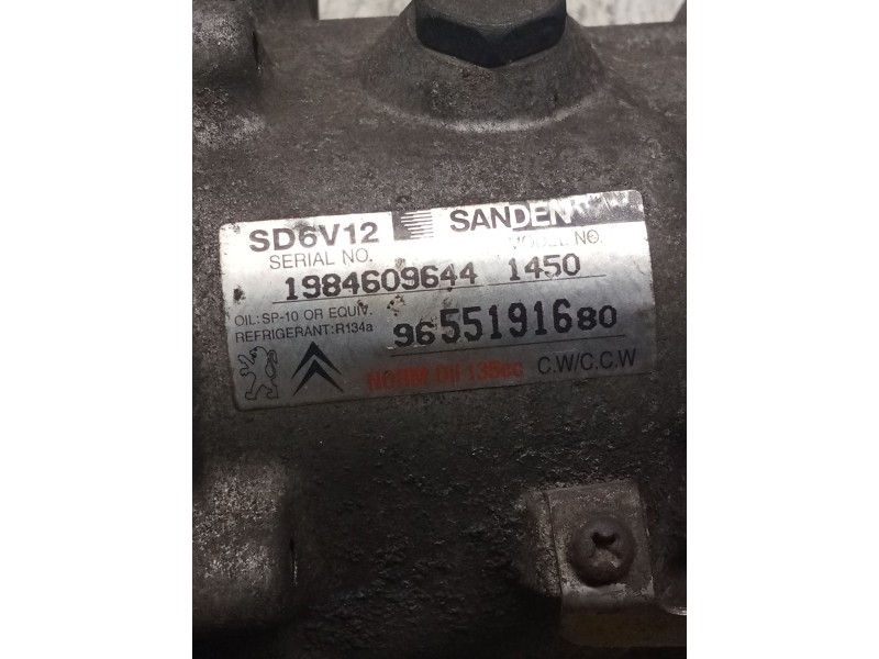 Recambio de compresor aire acondicionado para citroën c3 i (fc_, fn_) 1.4 hdi referencia OEM IAM 965519168  