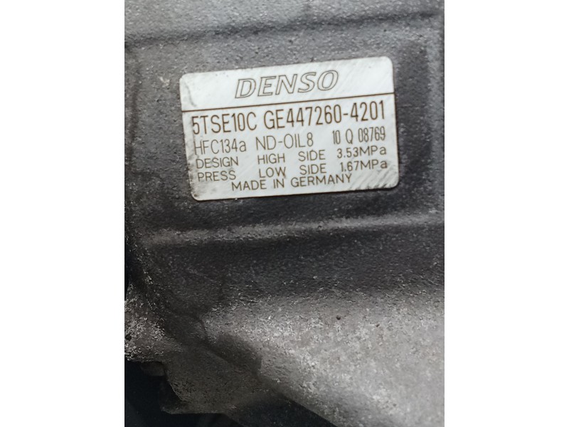 Recambio de compresor aire acondicionado para toyota yaris live referencia OEM IAM 5TSE10CGE4472604201  