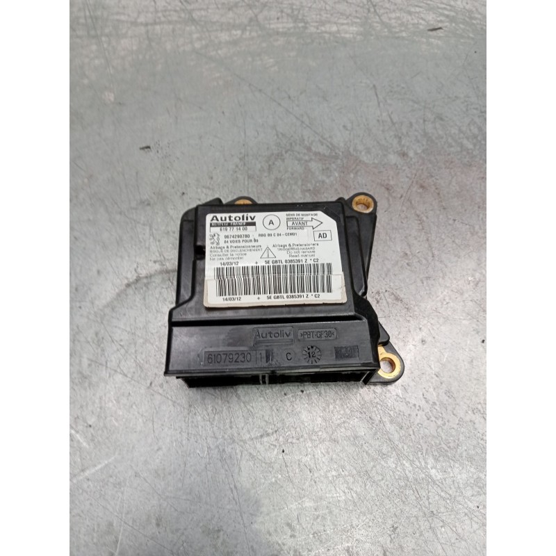 Recambio de kit airbag para citroën berlingo furgoneta/monovolumen (b9) 1.6 hdi 90 referencia OEM IAM 9674290780 619771400  