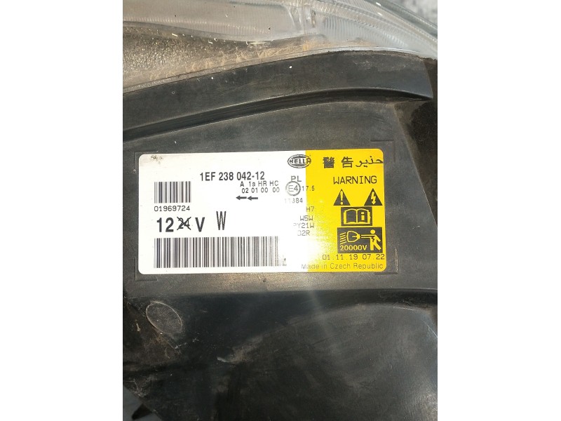 Recambio de faro derecho para nissan qashqai (j10) acenta referencia OEM IAM 1EF23804212  