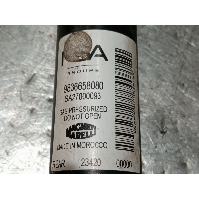 Recambio de amortiguador trasero derecho para peugeot 2008 i van (cu_) bluehdi 100 (cuyhym) referencia OEM IAM 9836658080 SA2700