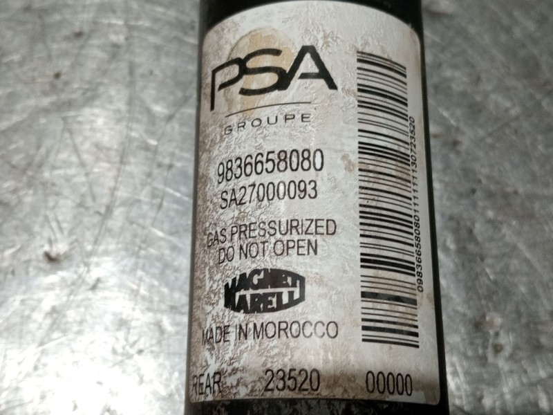 Recambio de amortiguador trasero izquierdo para peugeot 2008 i van (cu_) bluehdi 100 (cuyhym) referencia OEM IAM 9836658080 SA27