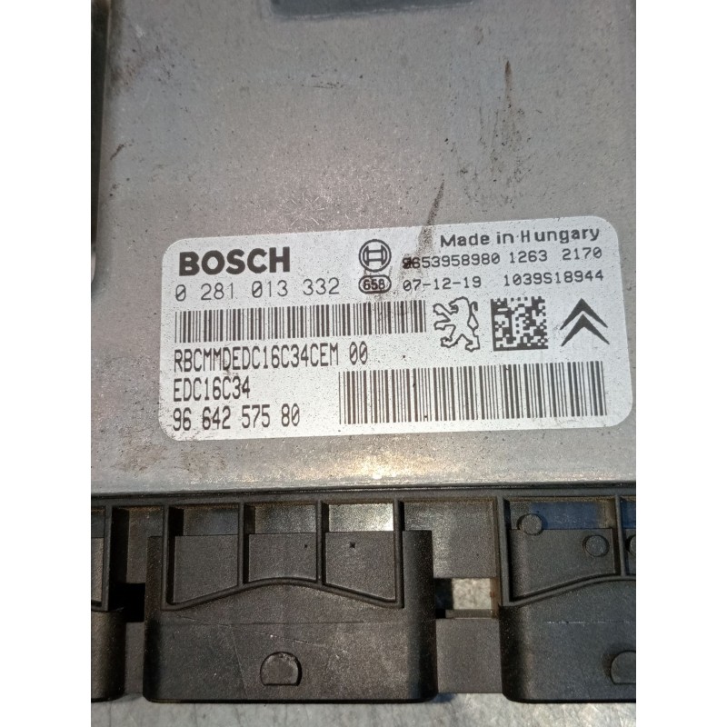 Recambio de centralita motor uce para peugeot 308 i (4a_, 4c_) 1.6 hdi referencia OEM IAM 0281013332 9664257580  
