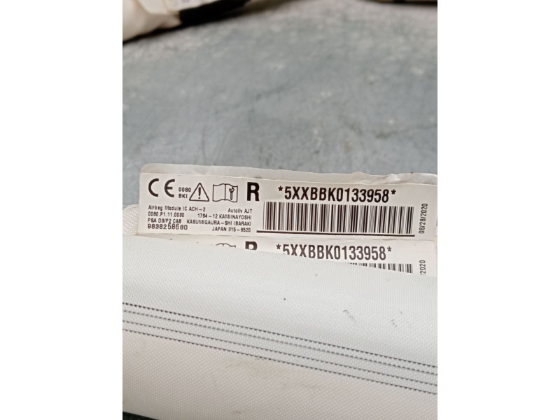 Recambio de airbag cortina delantero derecho para peugeot 2008 i van (cu_) bluehdi 100 (cuyhym) referencia OEM IAM 9838258680 5x