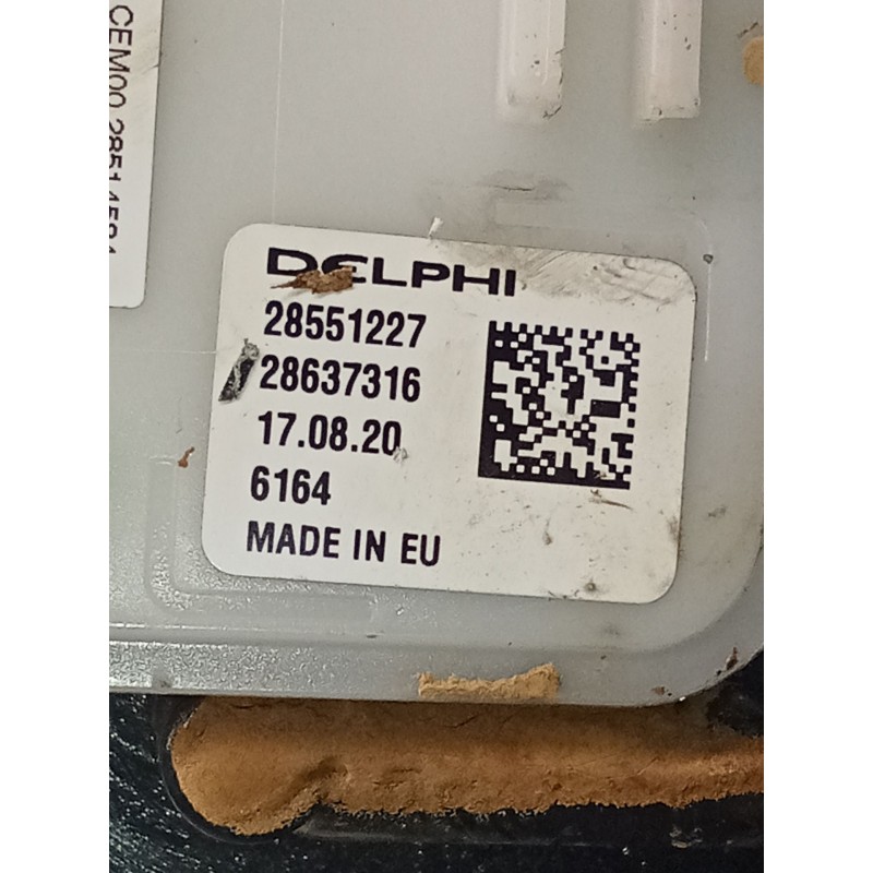 Recambio de bomba combustible para peugeot 2008 i van (cu_) bluehdi 100 (cuyhym) referencia OEM IAM 28551227 28637316 