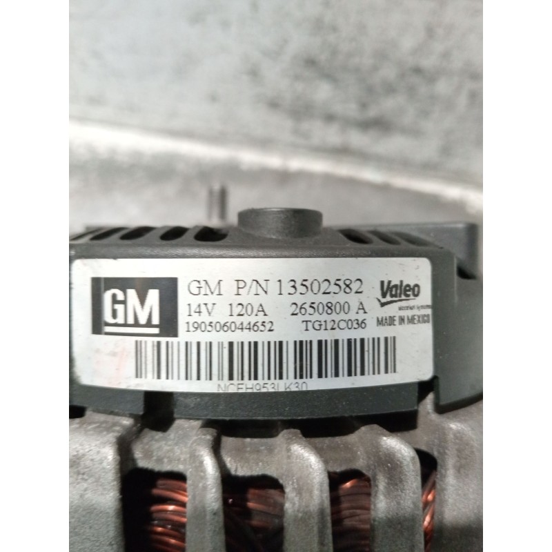 Recambio de alternador para opel insignia a (g09) 2.0 cdti (68) referencia OEM IAM 13502582 2650800A 