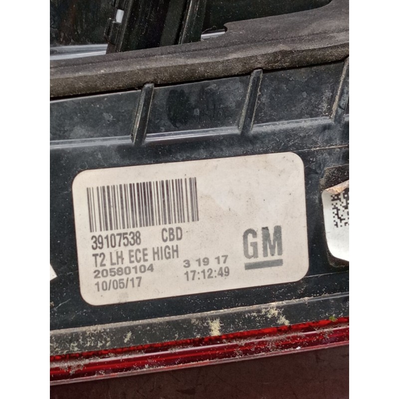 Recambio de piloto trasero izquierdo interior para opel insignia b sports tourer (z18) 2.0 cdti (35) referencia OEM IAM 39107538