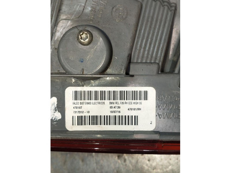 Recambio de piloto trasero derecho para bmw x3 (f25) referencia OEM IAM 470101RH  
