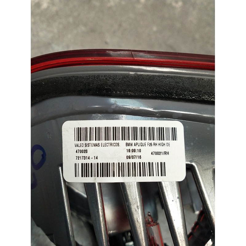 Recambio de piloto trasero derecho interior para bmw x3 (f25) referencia OEM IAM 470021RH  