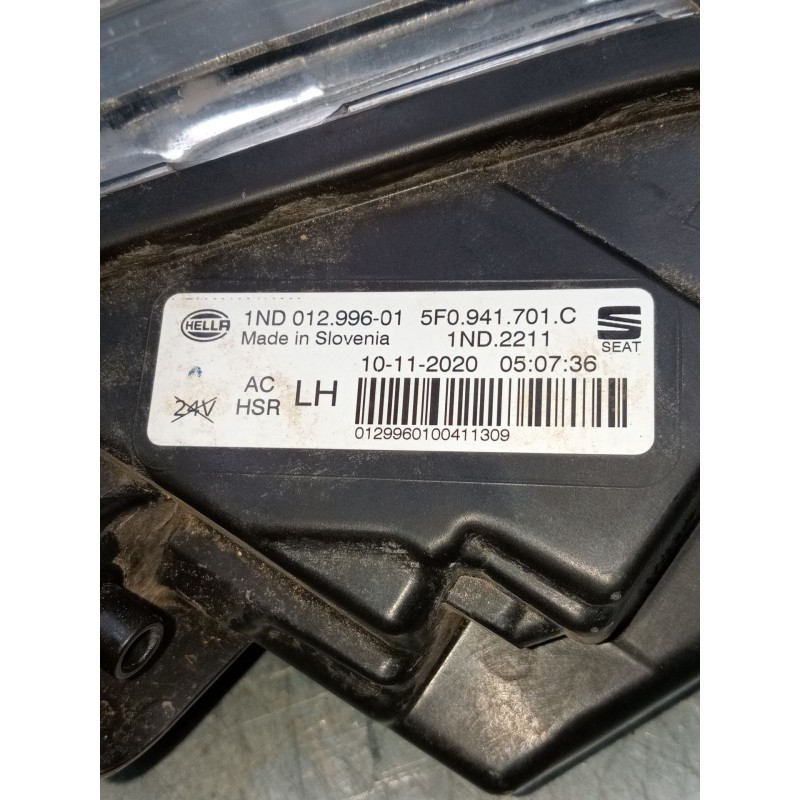 Recambio de faro antiniebla izquierdo para seat leon sportstourer (kl8) referencia OEM IAM 1nd01299601 5f0941701c  