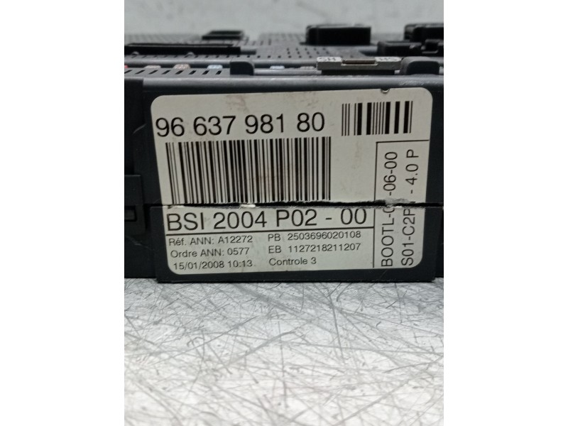 Recambio de caja reles / fusibles para peugeot 308 i (4a_, 4c_) 1.6 hdi referencia OEM IAM 9663798180  