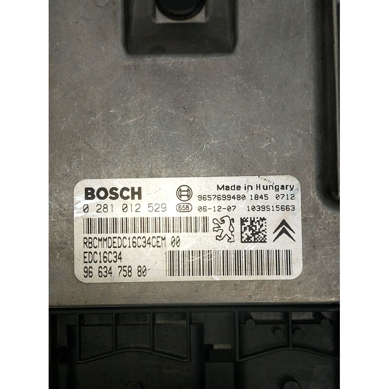 Recambio de centralita motor uce para citroën c3 i (fc_, fn_) 1.4 hdi referencia OEM IAM 0281012529  