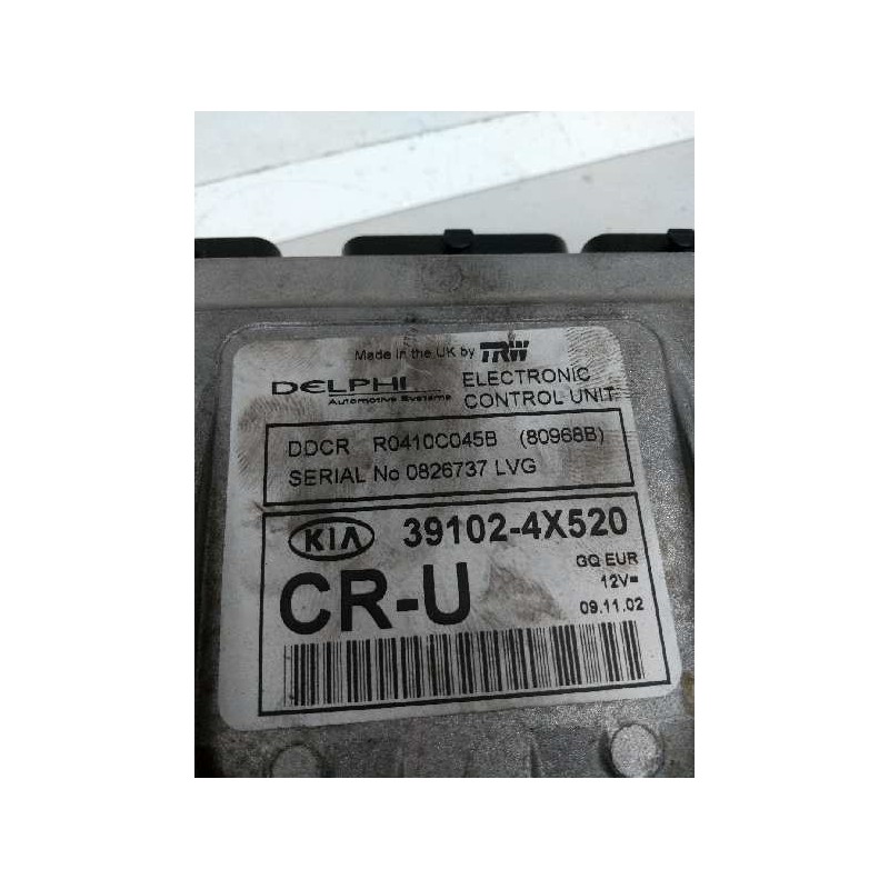 Recambio de centralita motor uce para kia carnival ii 2.9 crdi cat referencia OEM IAM R0410C045B 391024X520 80968B