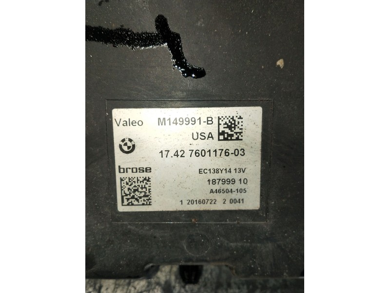 Recambio de electroventilador para bmw x3 (f25) referencia OEM IAM 1742760117603  