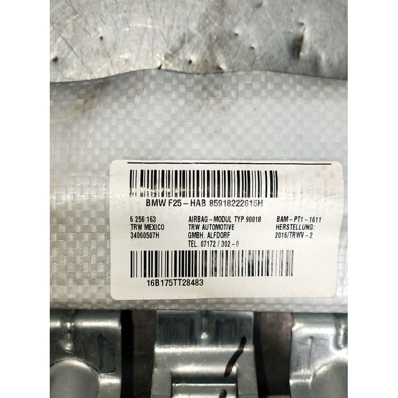 Recambio de airbag cortina delantero derecho para bmw x3 (f25) referencia OEM IAM 16B175TT28483  