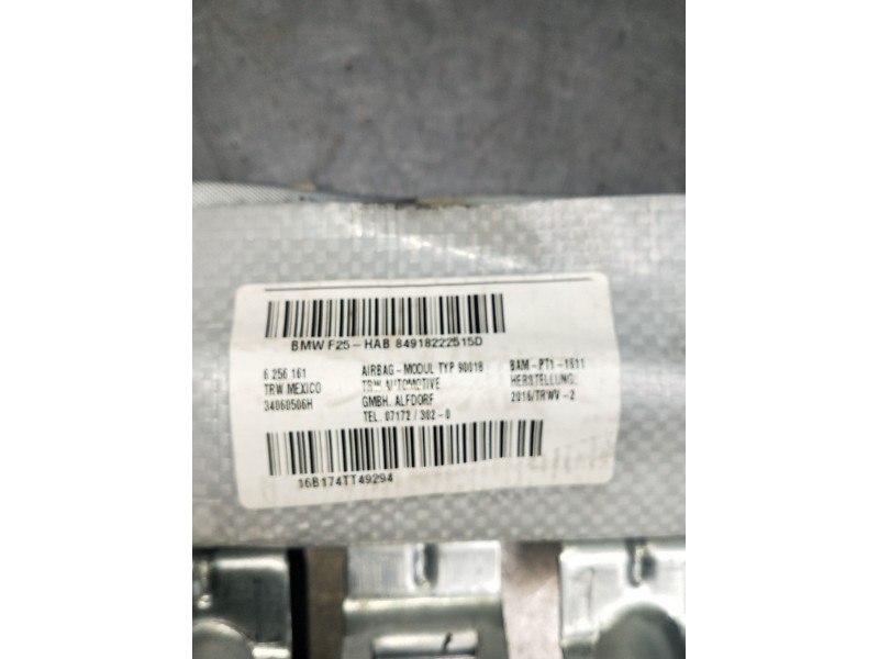 Recambio de airbag cortina delantero izquierdo para bmw x3 (f25) referencia OEM IAM 16B174TT49294  