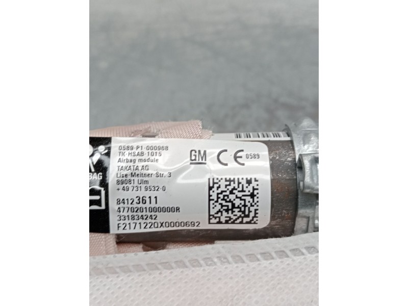 Recambio de airbag cortina delantero derecho para opel insignia b sports tourer (z18) 2.0 cdti (35) referencia OEM IAM 84123611 