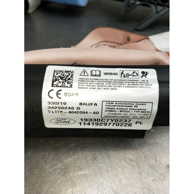 Recambio de airbag cortina delantero izquierdo para ford puma referencia OEM IAM L1TRA042D94AD 34298246D 19330C7Y0237
