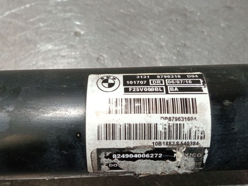 Recambio de amortiguador delantero derecho para bmw x3 (f25) referencia OEM IAM 31316796316 F25V009BL 824904006272