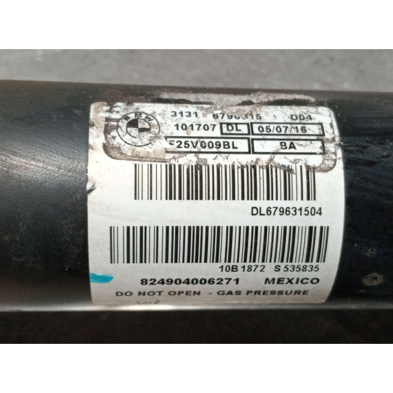 Recambio de amortiguador delantero izquierdo para bmw x3 (f25) referencia OEM IAM 31316796315 F25V009BL 824904006271